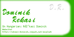 dominik rekasi business card